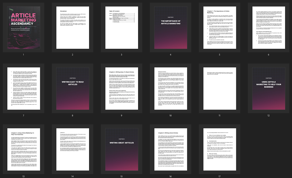 Article Marketing Ascendancy