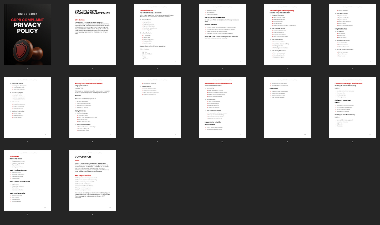 Creating a GDPR Compliant Privacy Policy