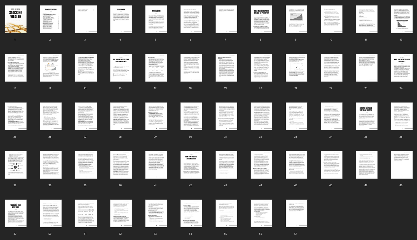 Step by Step Stacking Wealth
