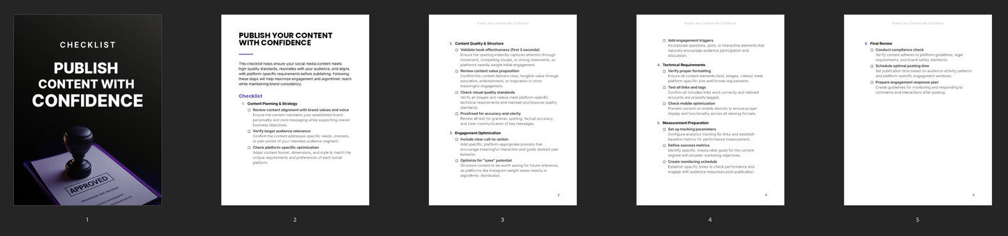 Publish Your Content with Confidence