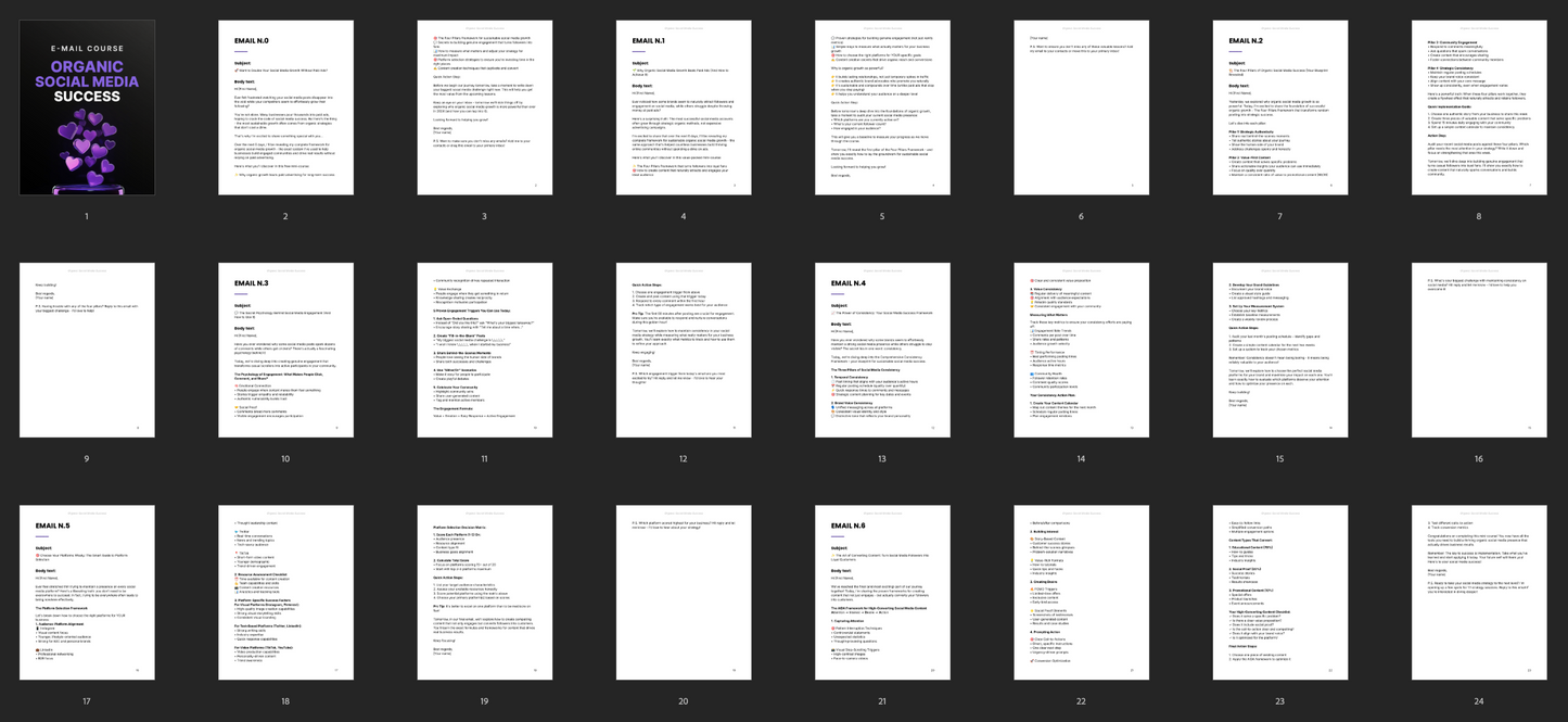 Organic Social Media Success