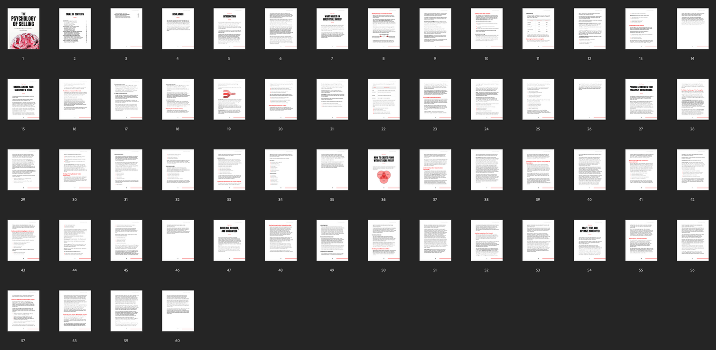 The Psychology of Selling