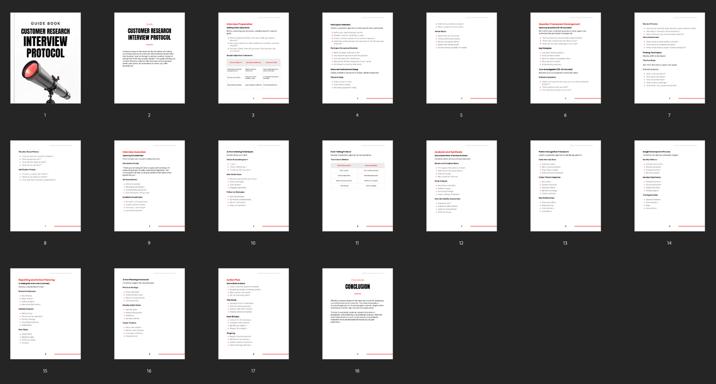 Customer Research Interview Protocol