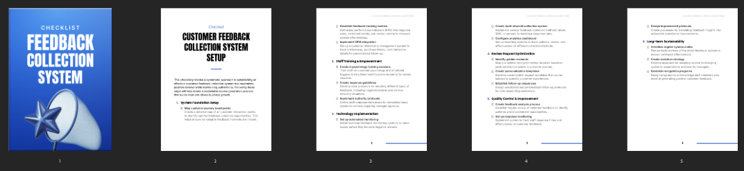Customer Feedback Collection System Setup