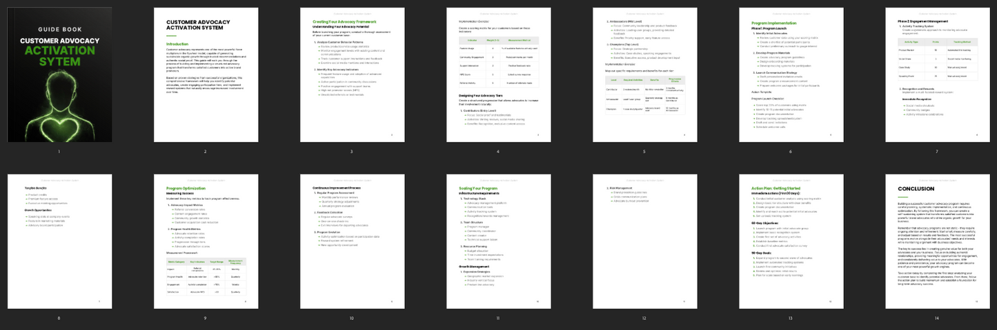 Customer Advocacy Activation System