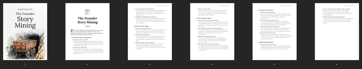 The Founder Story Mining