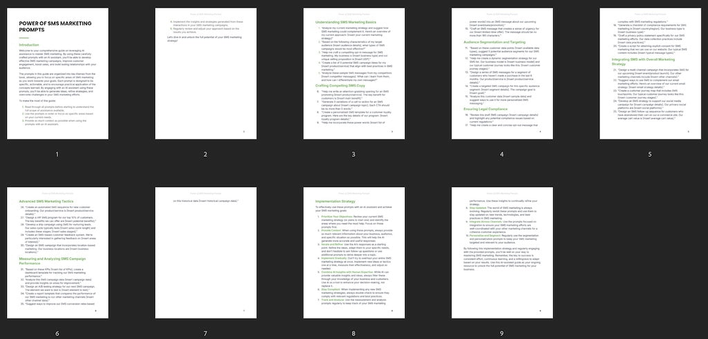 Power of SMS Marketing - Prompts