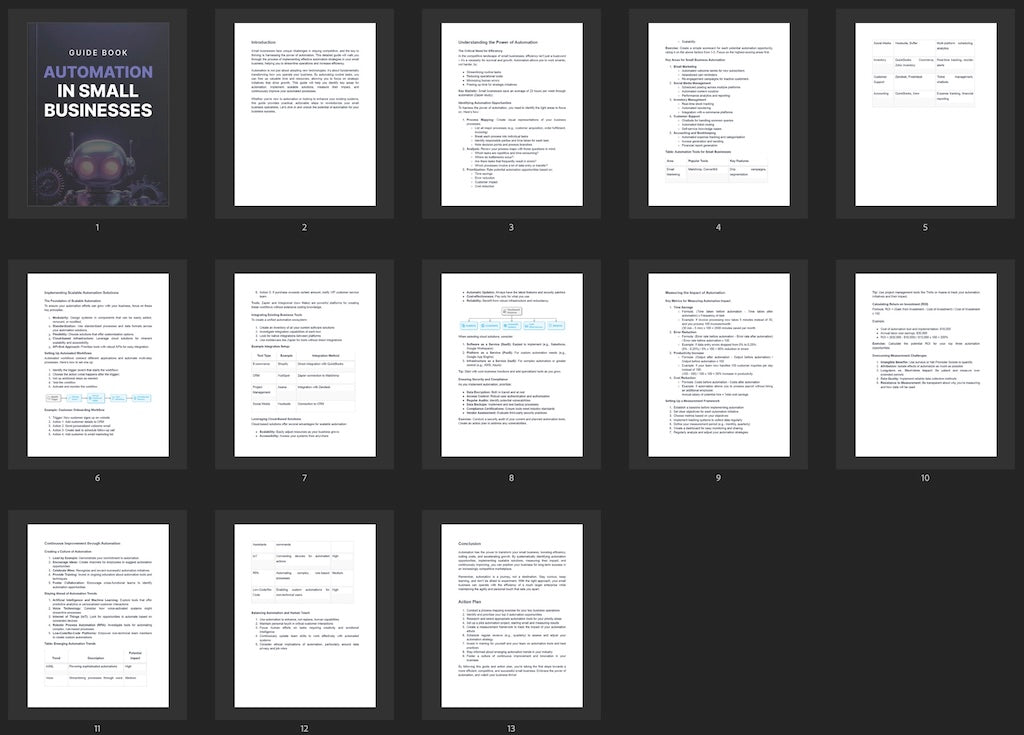 Automation in Small Businesses - Guide