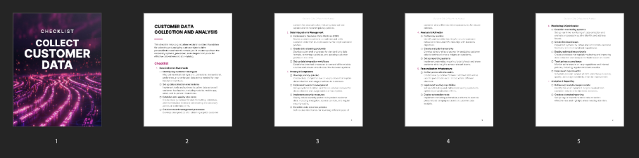 Customer Data Collection and Analysis