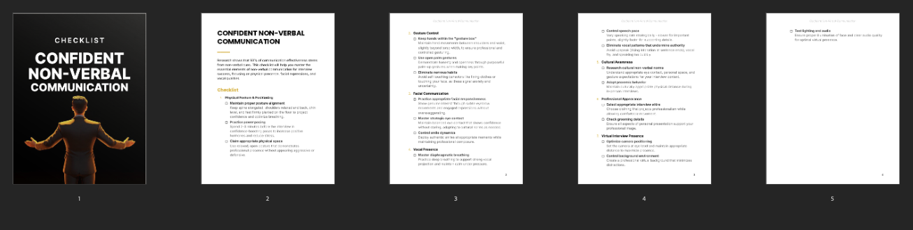 Confident Non-Verbal Communication