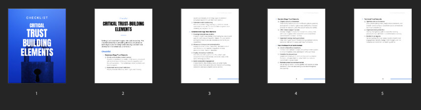 Critical Trust-Building Elements