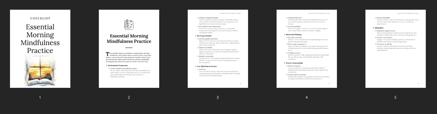 Essential Morning Mindfulness Practice