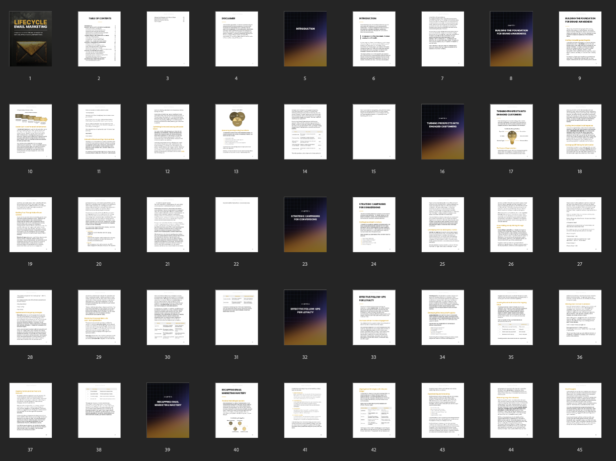 Lifecycle Email Marketing - Ebook