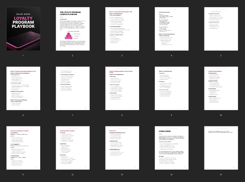 The Loyalty Program Launch Playbook