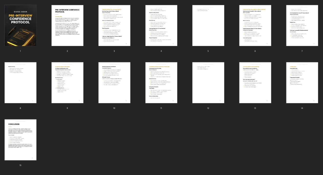 Pre-Interview Confidence Protocol