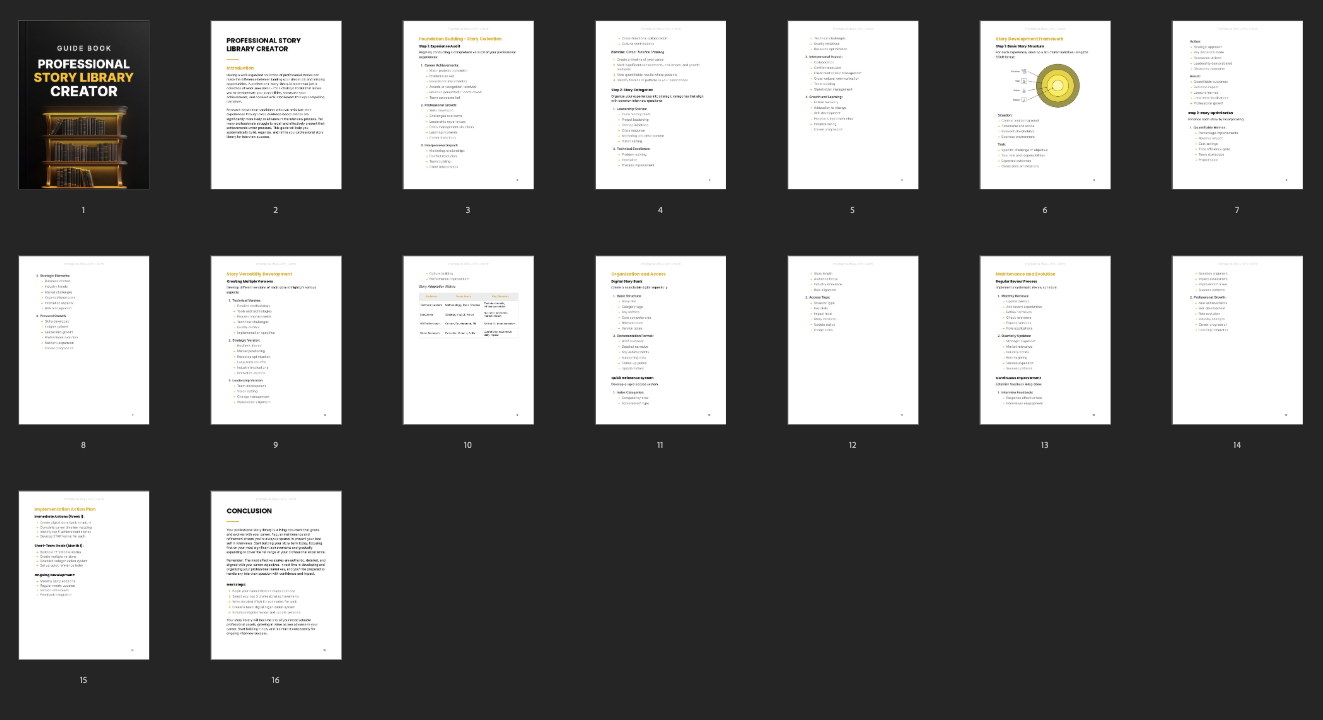 Professional Story Library Creator