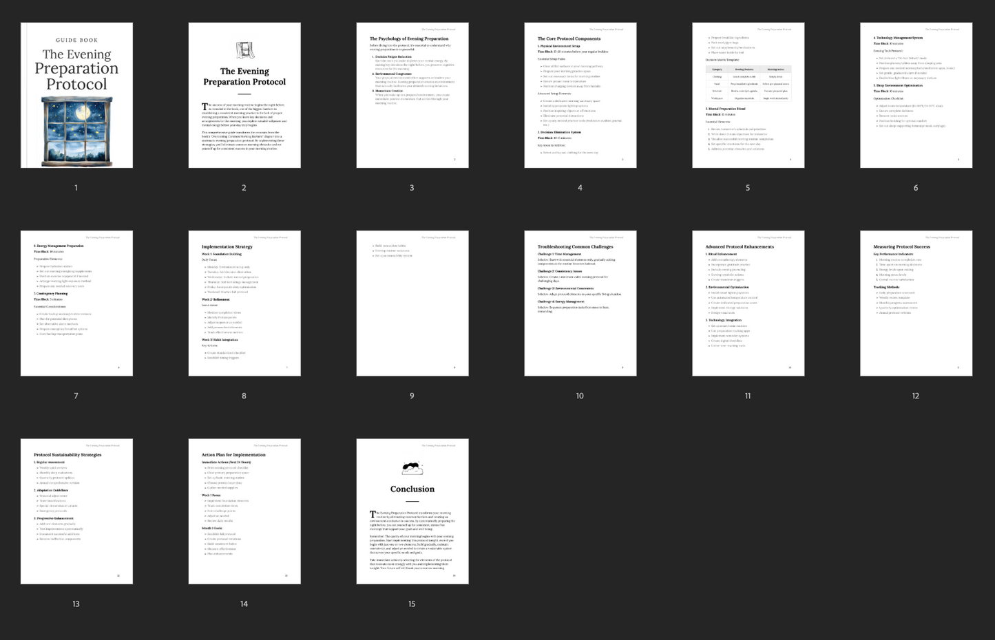 The Evening Preparation Protocol