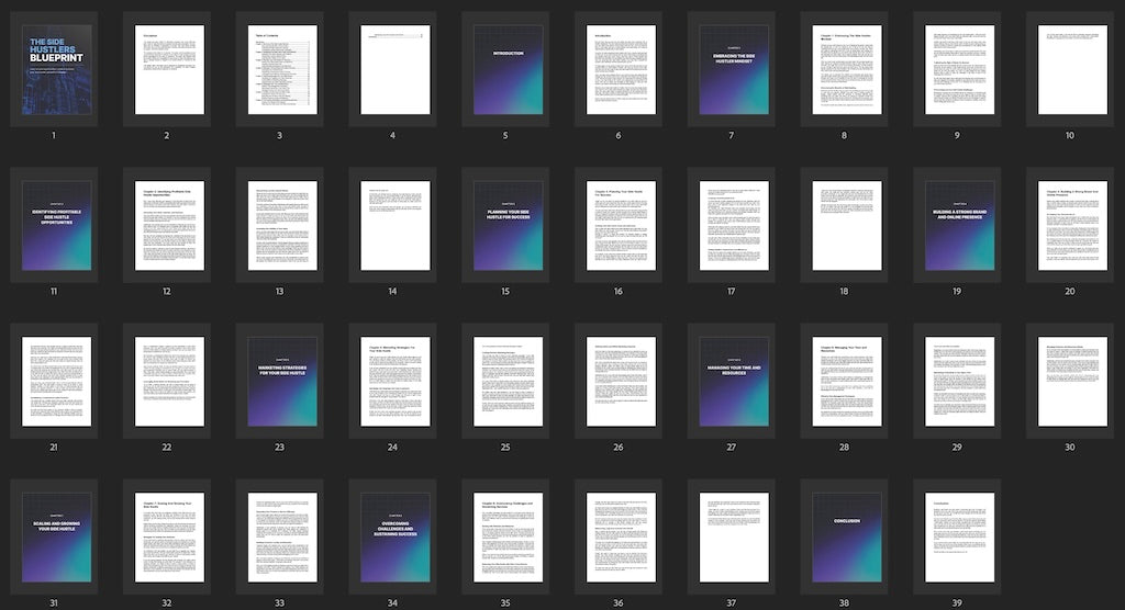 The Side Hustlers Blueprint