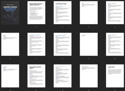 Understanding Business Metrics - Toolstack