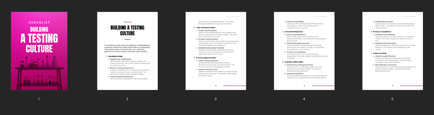 Building a Testing Culture