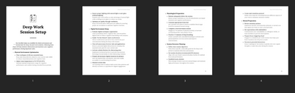 Deep Work Session Setup