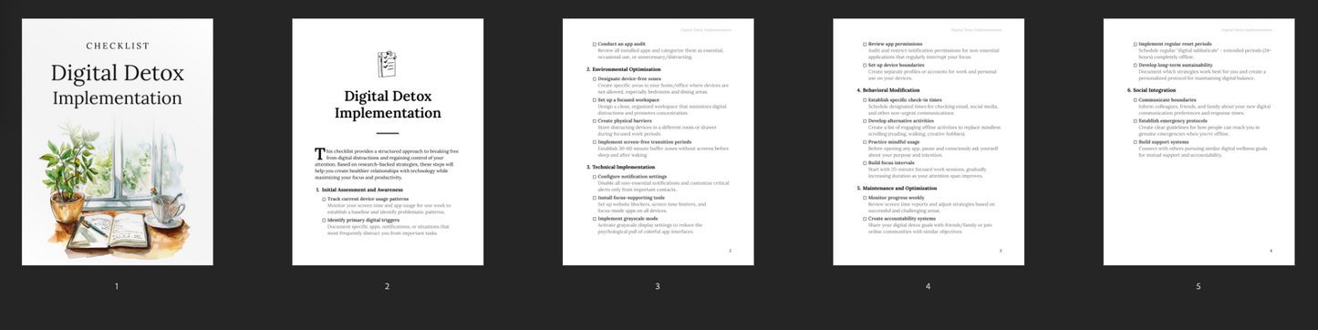 Digital Detox Implementation