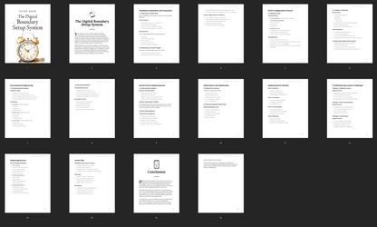 The Digital Boundary Setup System