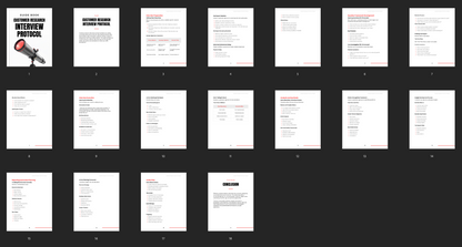 Customer Research Interview Protocol