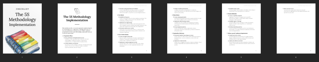 The 5S Methodology Implementation