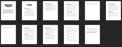 Strategic Pricing Optimization - Prompt