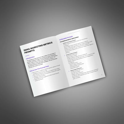 Email Marketing Metrics - Prompts