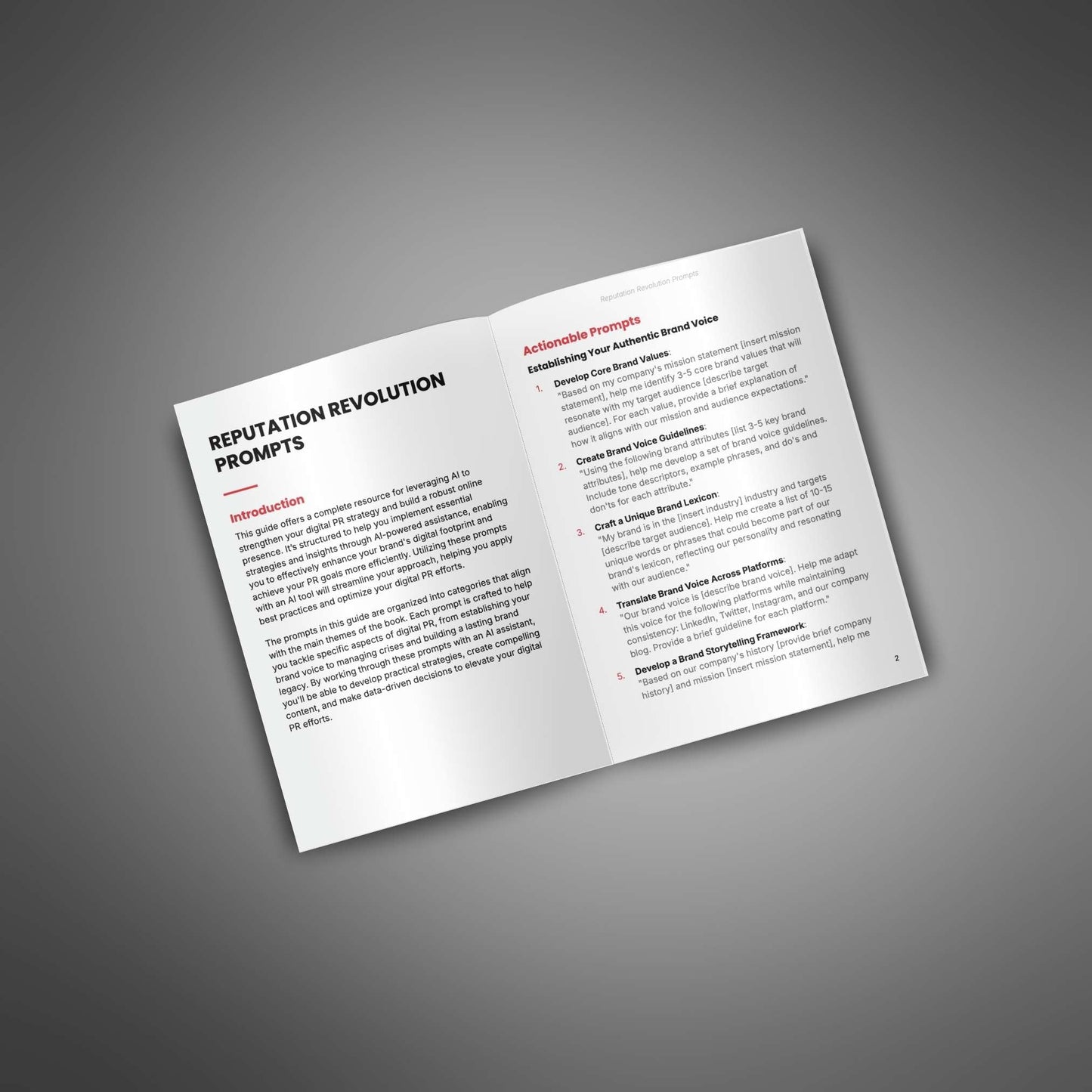 Reputation Revolution - Prompts