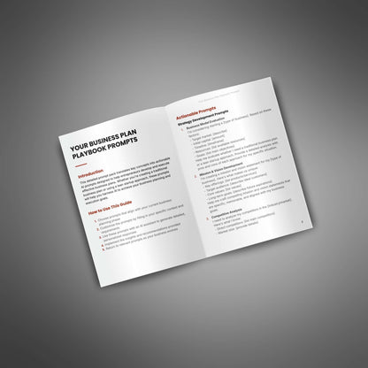 Your Business Plan Playbook - Prompts