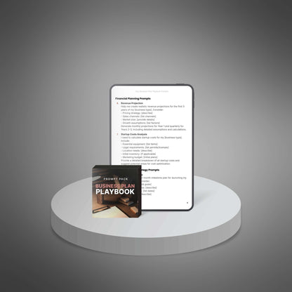 Your Business Plan Playbook - Prompts