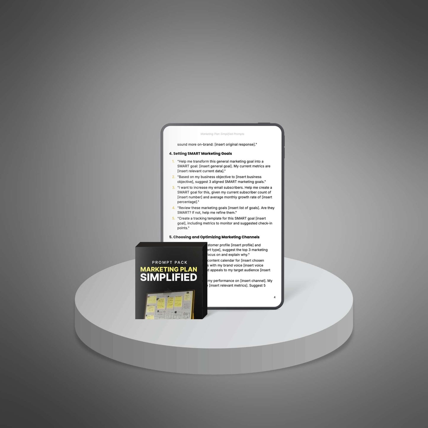 Marketing Plan Simplified - Prompts