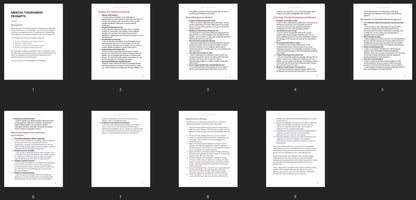 Mental Toughness - Prompts