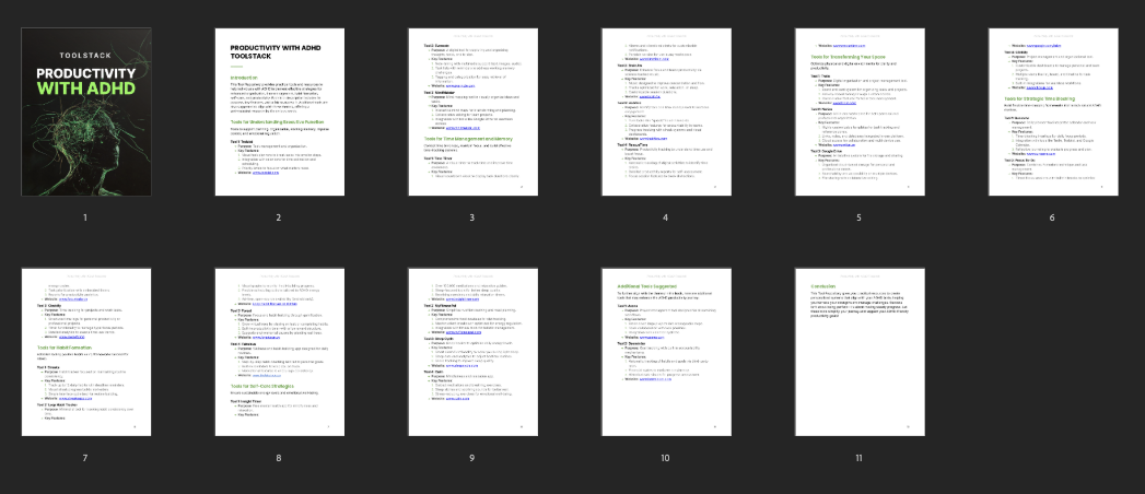 Productivity with ADHD - Toolstack