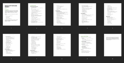 Productivity with ADHD - Prompts