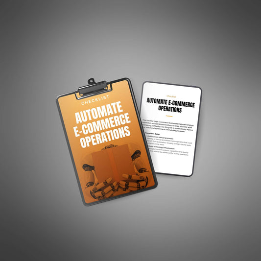 Automate E-Commerce Operations