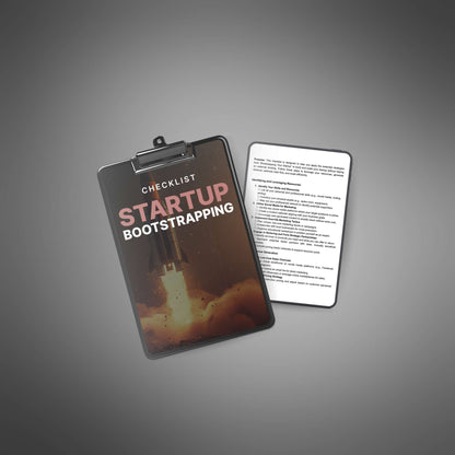 Bootstrapping Your Startup - Checklist
