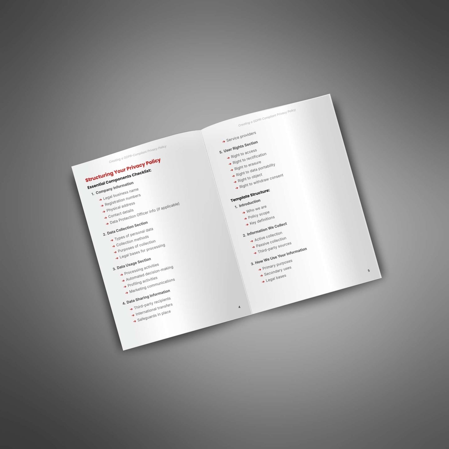 Creating a GDPR Compliant Privacy Policy