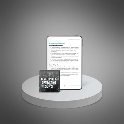 Developing and Optimizing SOPs