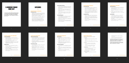 E-Commerce Finance Made Easy