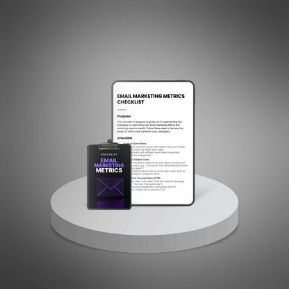 Email Marketing Metrics - Checklist