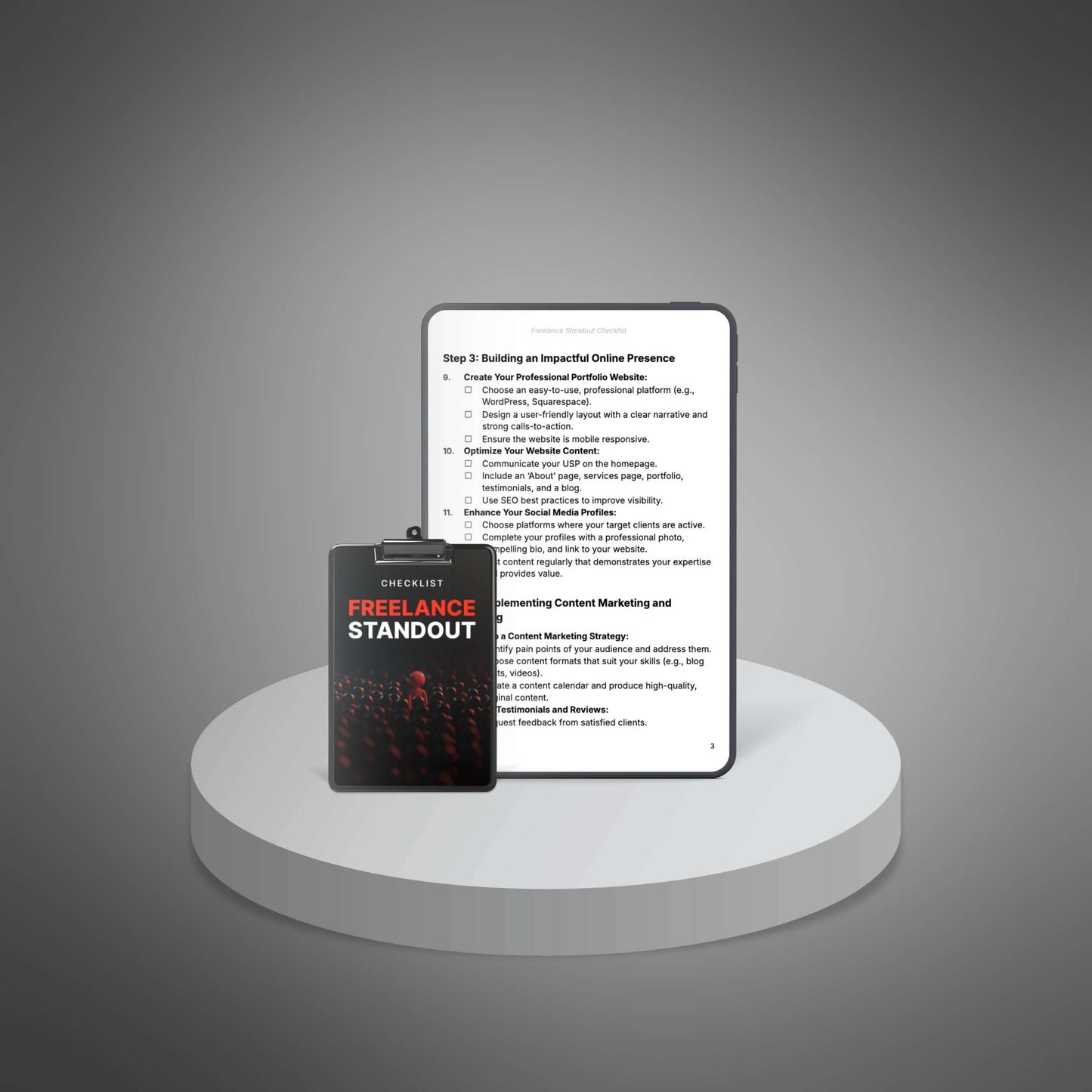 Freelance Standout - Checklist