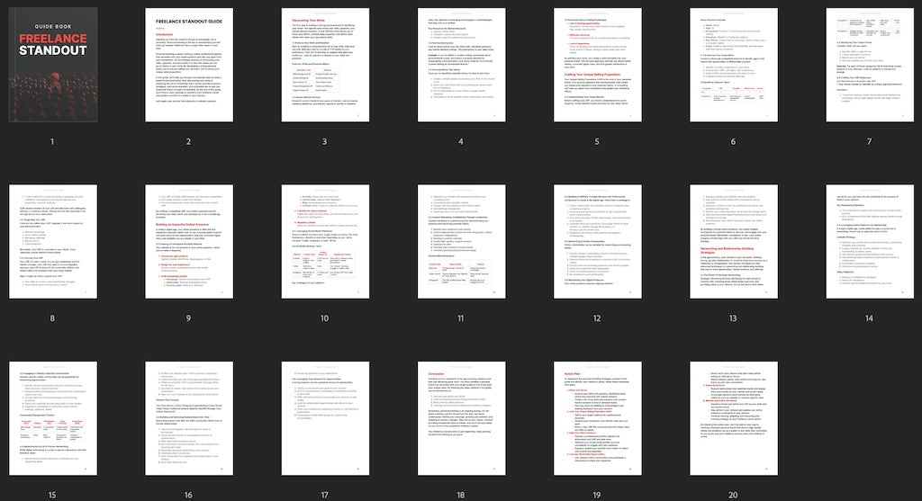 Freelance Standout - Guide