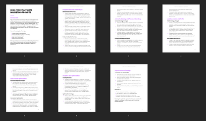 High-Ticket Affiliate Marketing - Prompts