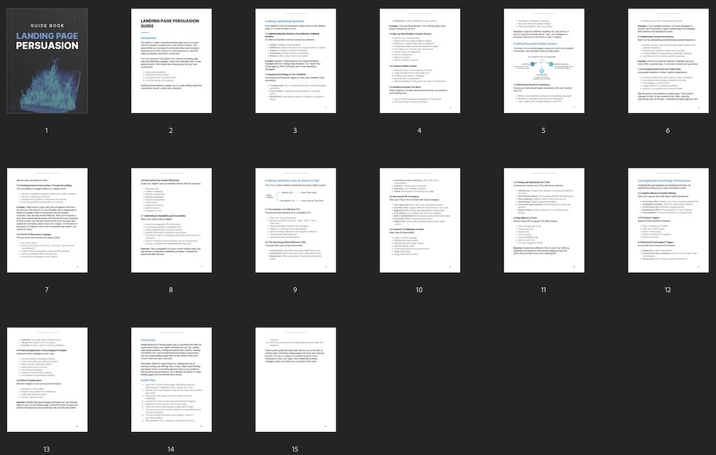 Landing Page Persuasion - Guide