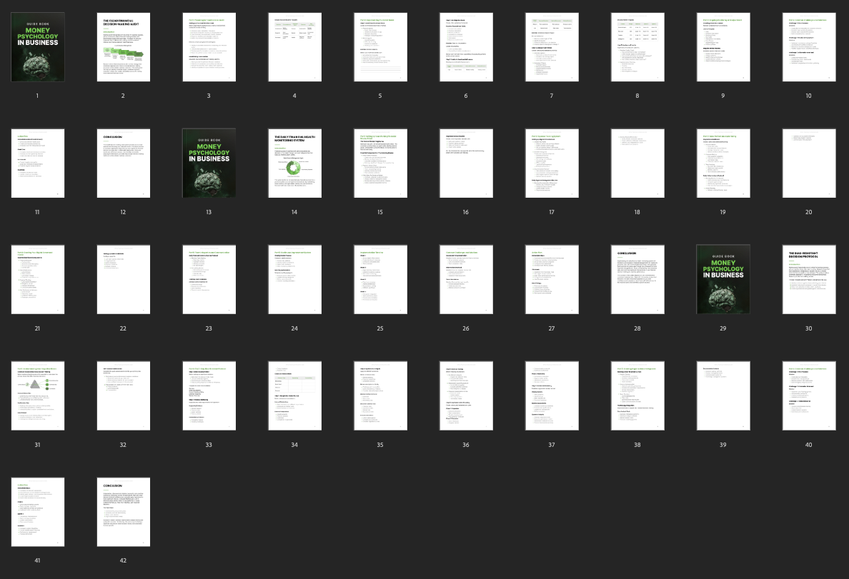 Money Psychology in Business - Guide