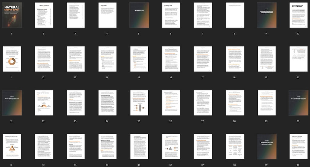 Natural Energy Boost - Ebook